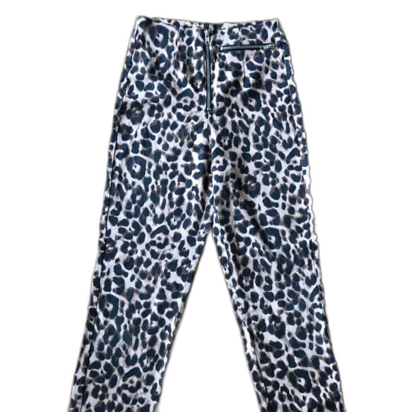 REFORMATION Leopard Print Straight Leg Jeans Pants Women's Size 24 - Picture 2 of 9